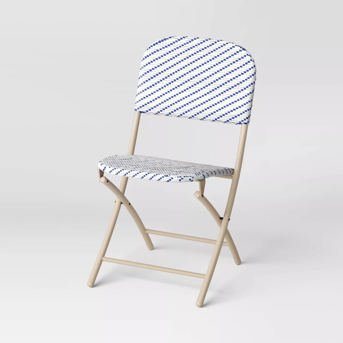 4pc French Cafe Outdoor Patio Dining Folding Chairs Beige - Threshold™ | Target