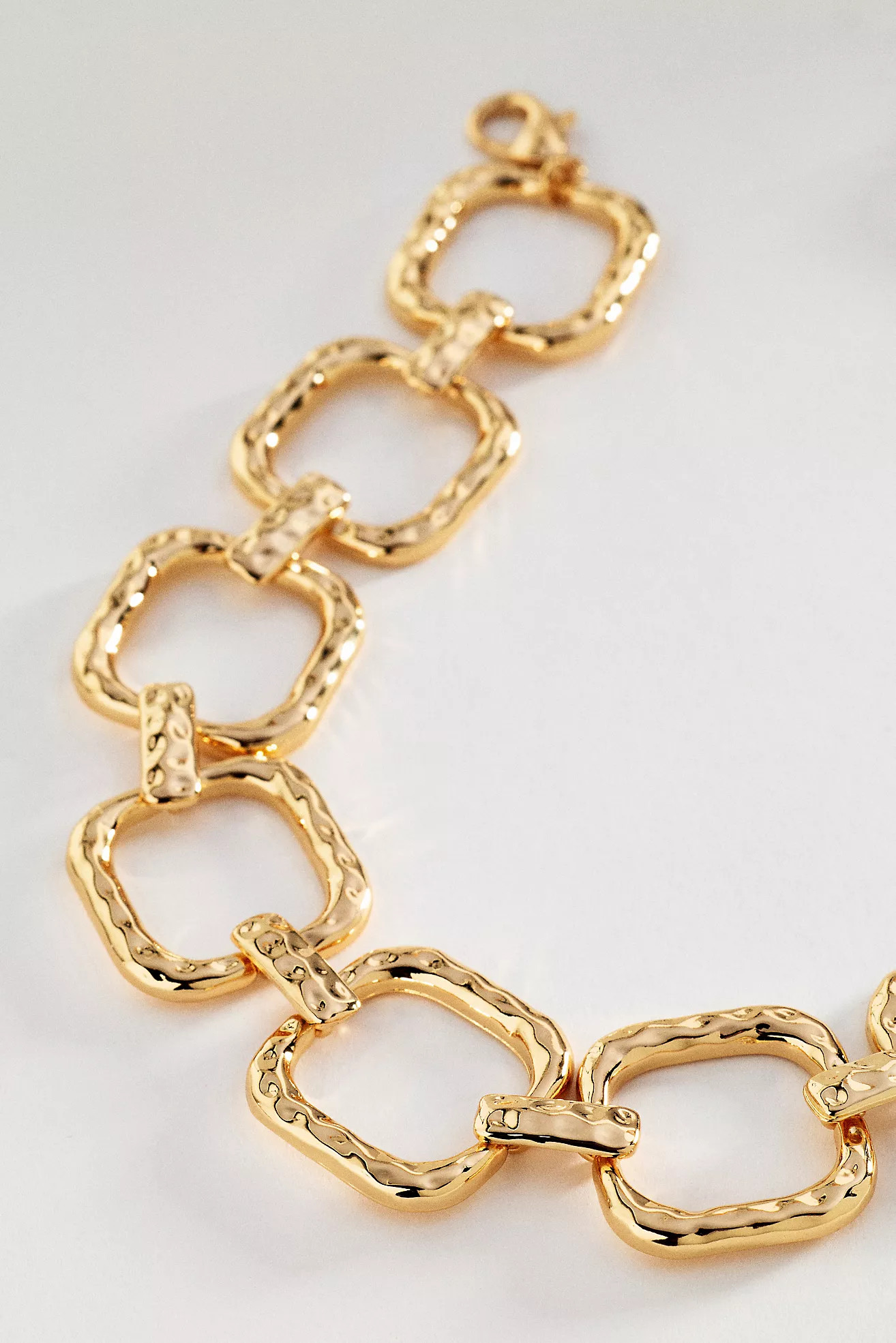 Textured Metal Link Necklace | Anthropologie (US)