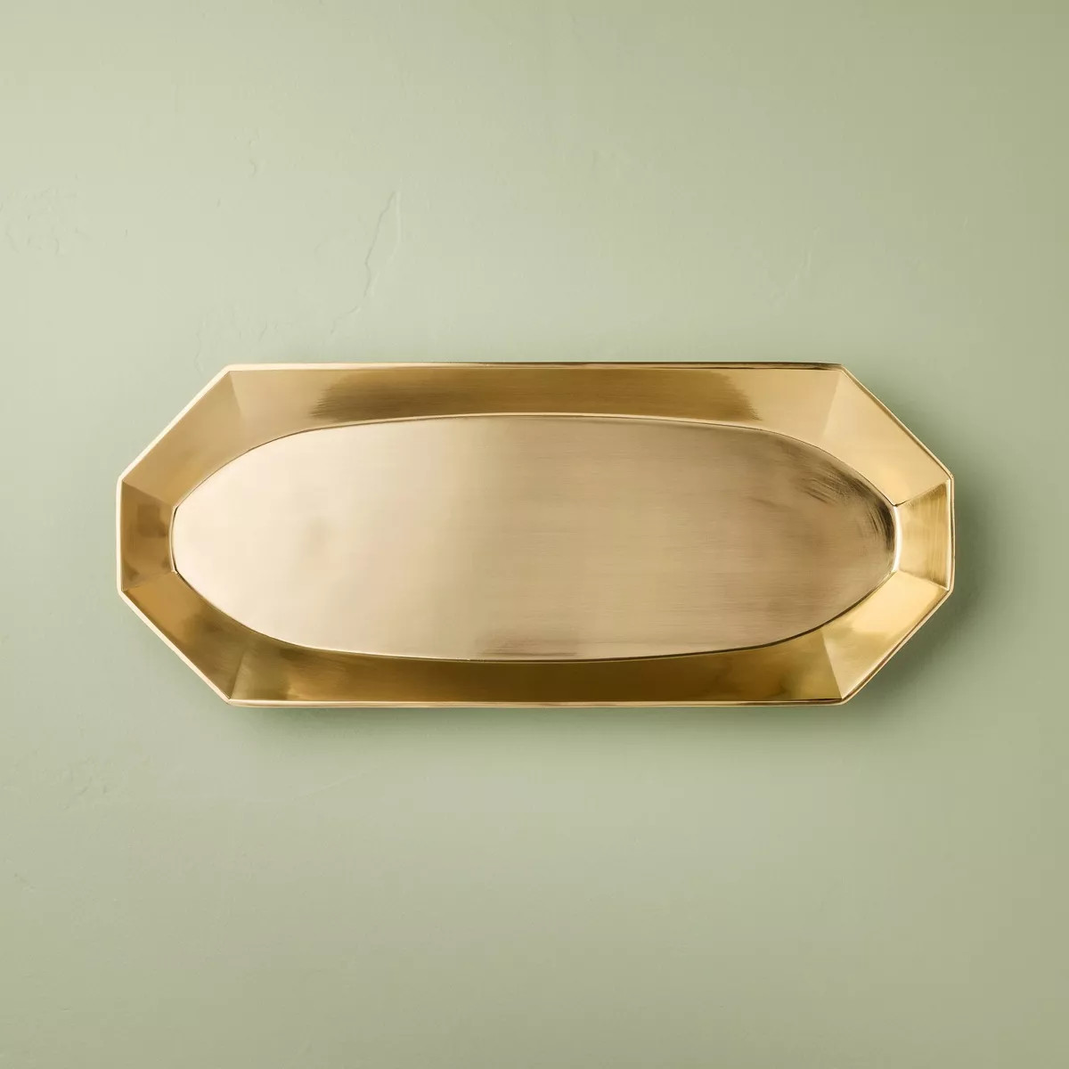 20" Brass Cast Tray - Hearth & Hand™ with Magnolia | Target