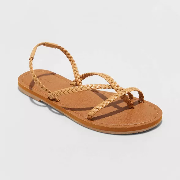 Women's Naomi Strappy Braided Sandals - Universal Thread™ | Target