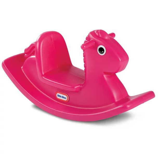 Little Tikes Kids Rocking Horse in Magenta, Classic Indoor Outdoor Toddler Ride-on Toy - For Kids... | Walmart (US)