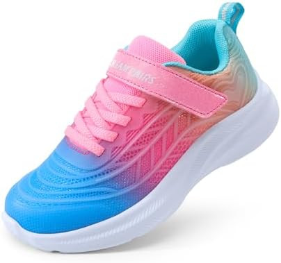 DREAM PAIRS Girls Shoes Kids Tennis Sparkle Ease Running Athletic Lightweight Sneakers for Little... | Amazon (US)