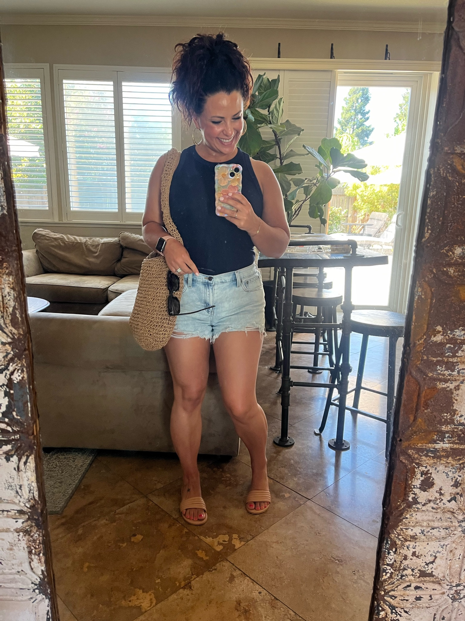 I have three pairs of these shorts, they are the perfect denim shorts for summer. I would order your regular size, I’m wearing a small, I love them because they have the perfect amount of stretch and the back of the waist is elastic, making the fit always perfect. My tank top is on sale for under $7, I scooped up 4 of these! 

Mom outfit 
Summer outfit
Vacation clothes 
Petite stylee

#LTKOver40 #LTKStyleTip #LTKFindsUnder50