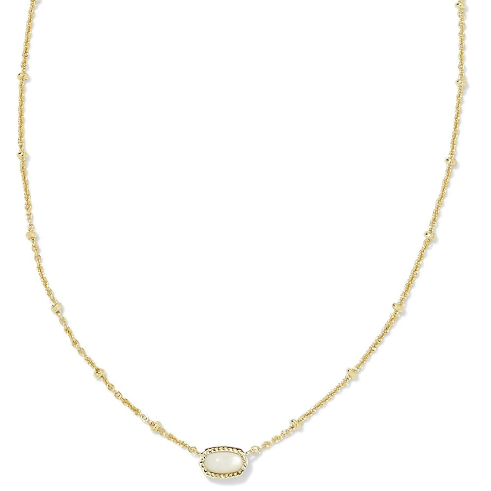Kendra Scott Mini Elisa 14k Gold-Plated Satellite Short Pendant Necklace, Fashion Jewelry for Wom... | Amazon (US)