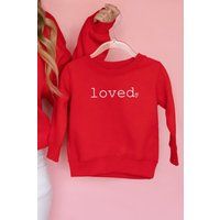 Loved Kids Shirt/Valentines Day Toddler Sweatshirt/Loved Kid Valentines Sweatshirt/Unisex Clothing/I | Etsy (US)