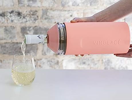 Vinglace Wine Chiller - Portable Insulator Sleeve For Champagne and Wine Bottles - Double Walled Sta | Amazon (US)