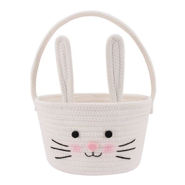 Easter Rope Basket Bunny with Handle - Spritz&#8482; | Target