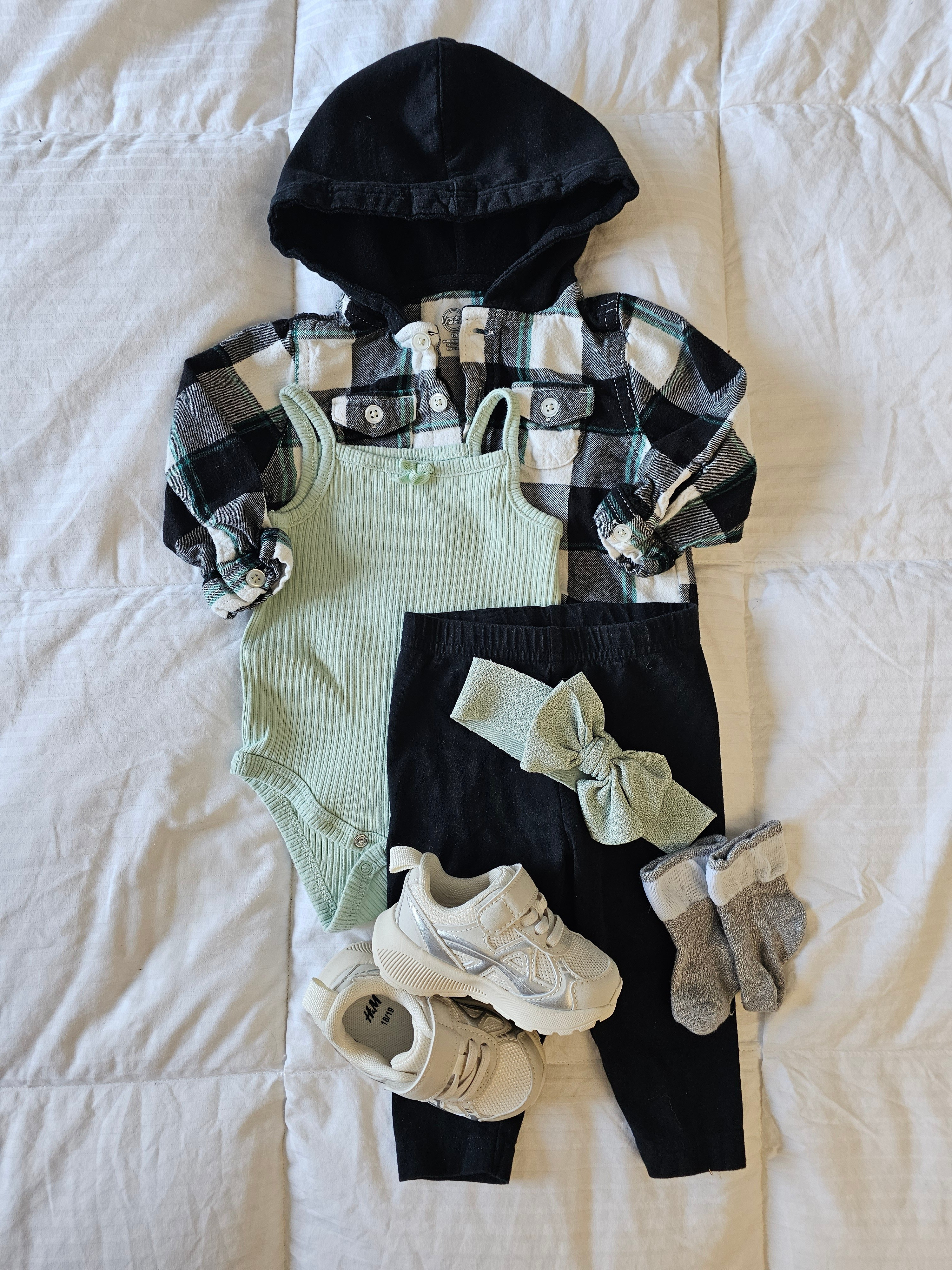 Plaid baby shacket, hooded plaid button down top, tank onesie, leggings, casual baby, baby sneakers, baby ankle socks 

#LTKgrwm #LTKootd #LTKBaby