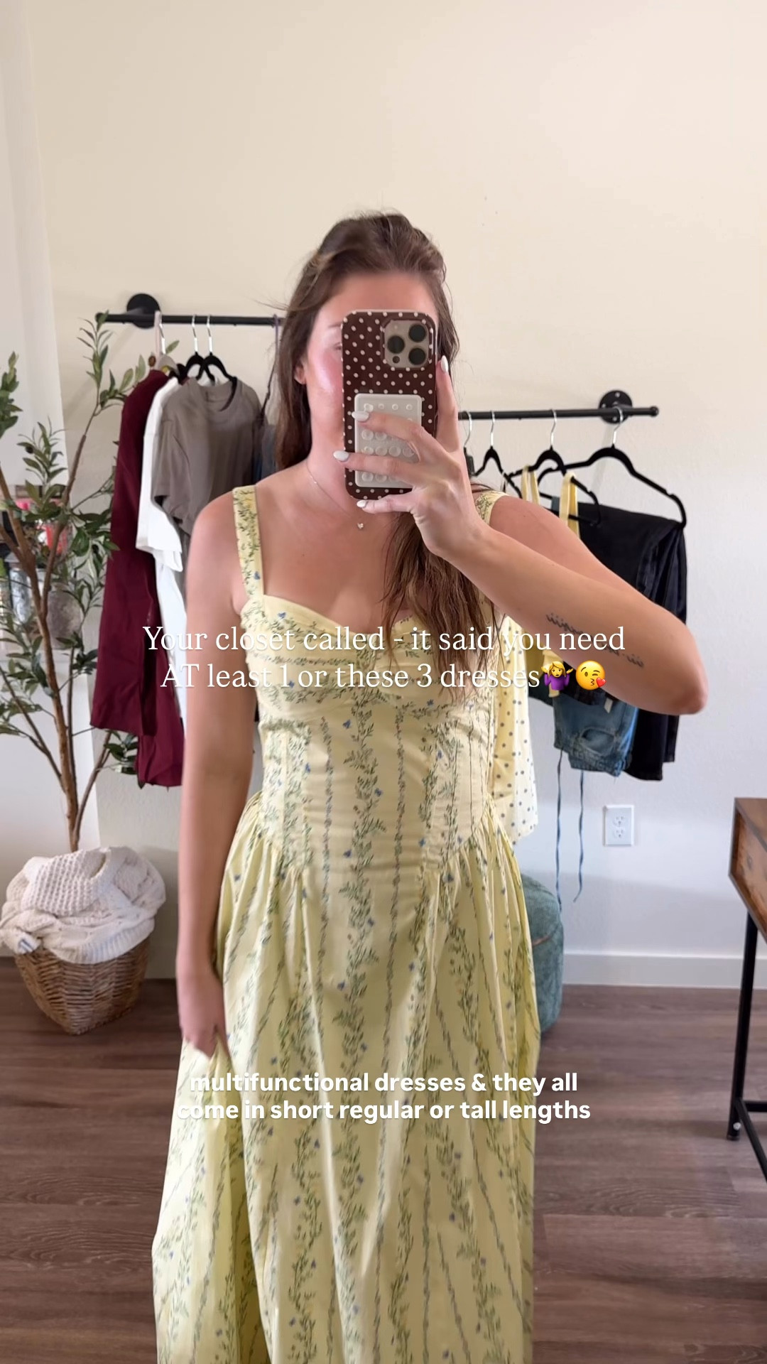 Wearing a small tall in all dresses 