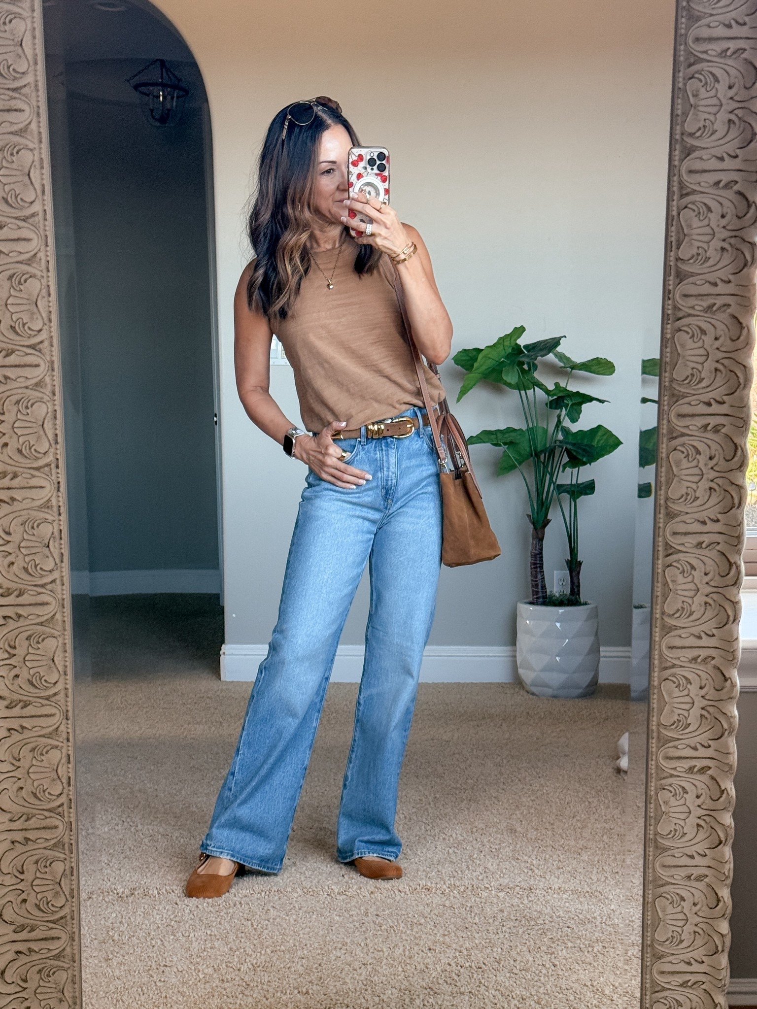 OOTD - 50% off less an additional 15% off at checkout on top & jeans! Free Shipping!
Jeans come in three length options and the tank top comes in petite and regular. For reference I’m 5’1” and 109 LBS. I’m wearing a size petite 0/25 in the jeans and a size petite extra small in the top. Shoes run TTS if you’re in between sizes go up and half size. Belt is in the smaller size available. 





#LTKFindsUnder50 #LTKPetite #LTKSaleAlert