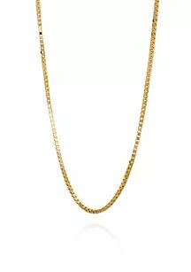 Chain Necklace in 14k Yellow - Gold Box | Belk