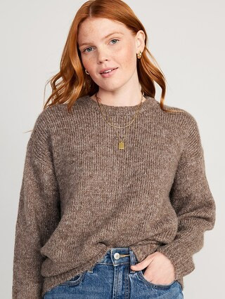 Crew-Neck Tunic Sweater for Women | Old Navy (US)