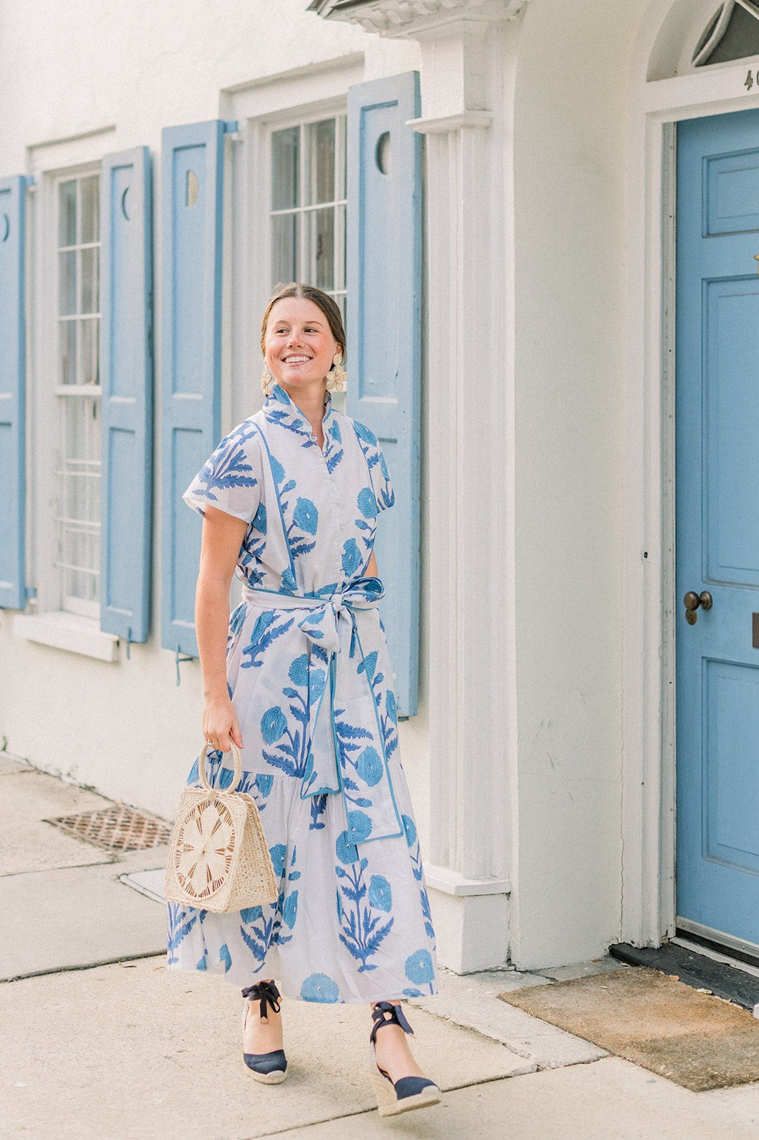 Folly Flounced Dress | Electric Blue | Victoria Dunn 
