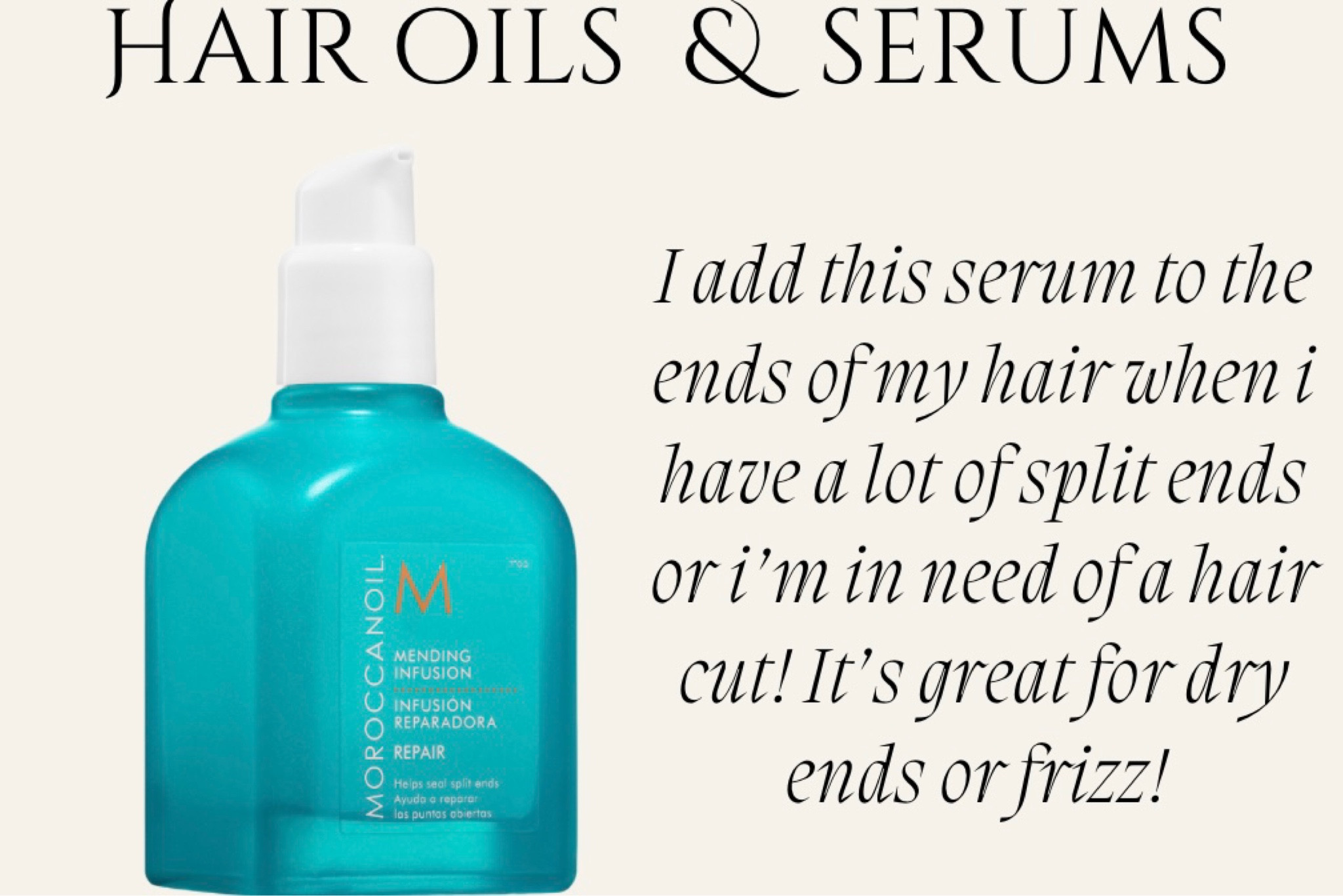 Hair serum for split ends

#LTKunder50 #LTKstyletip #LTKbeauty