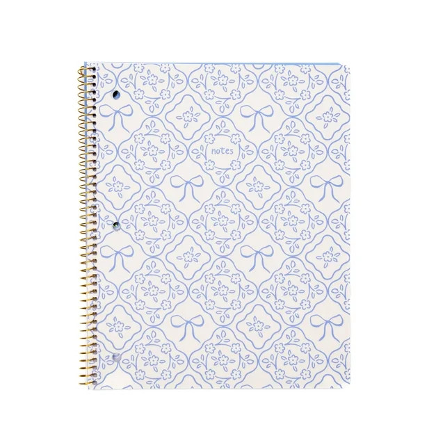 Ecokind by U Style Floral Bow 1 Subject Notebook, College Rule, 8.5" x 10.5", 80 Sheets | Walmart (US)