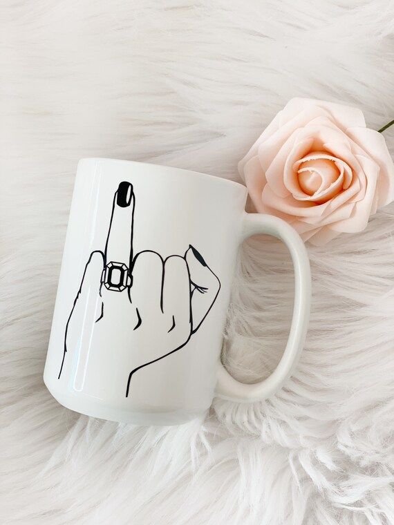 wedding ring finger mug- bride mug- future mrs mugs- engagement gift idea- wifey mug- engaged af ... | Etsy (US)