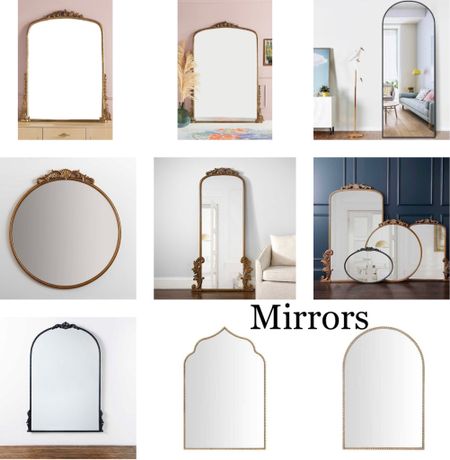 Mirrors for every room. Bathroom vanity scalloped mirror. Full length vintage style antique gold mirror.
.

Budget friendly. For any and all budgets. mid century, organic modern, traditional home decor, accessories and furniture. Natural and neutral wood nature inspired. Coastal home. California Casual home. Amazon Farmhouse style budget decor

#LTKsalealert #LTKSeasonal #LTKhome