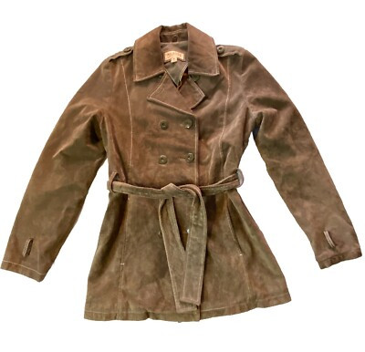 Mint! VTG 90’s Belted Wilsons Leather Lined Suede Jacket M Lt. Brown Very Clean | eBay US
