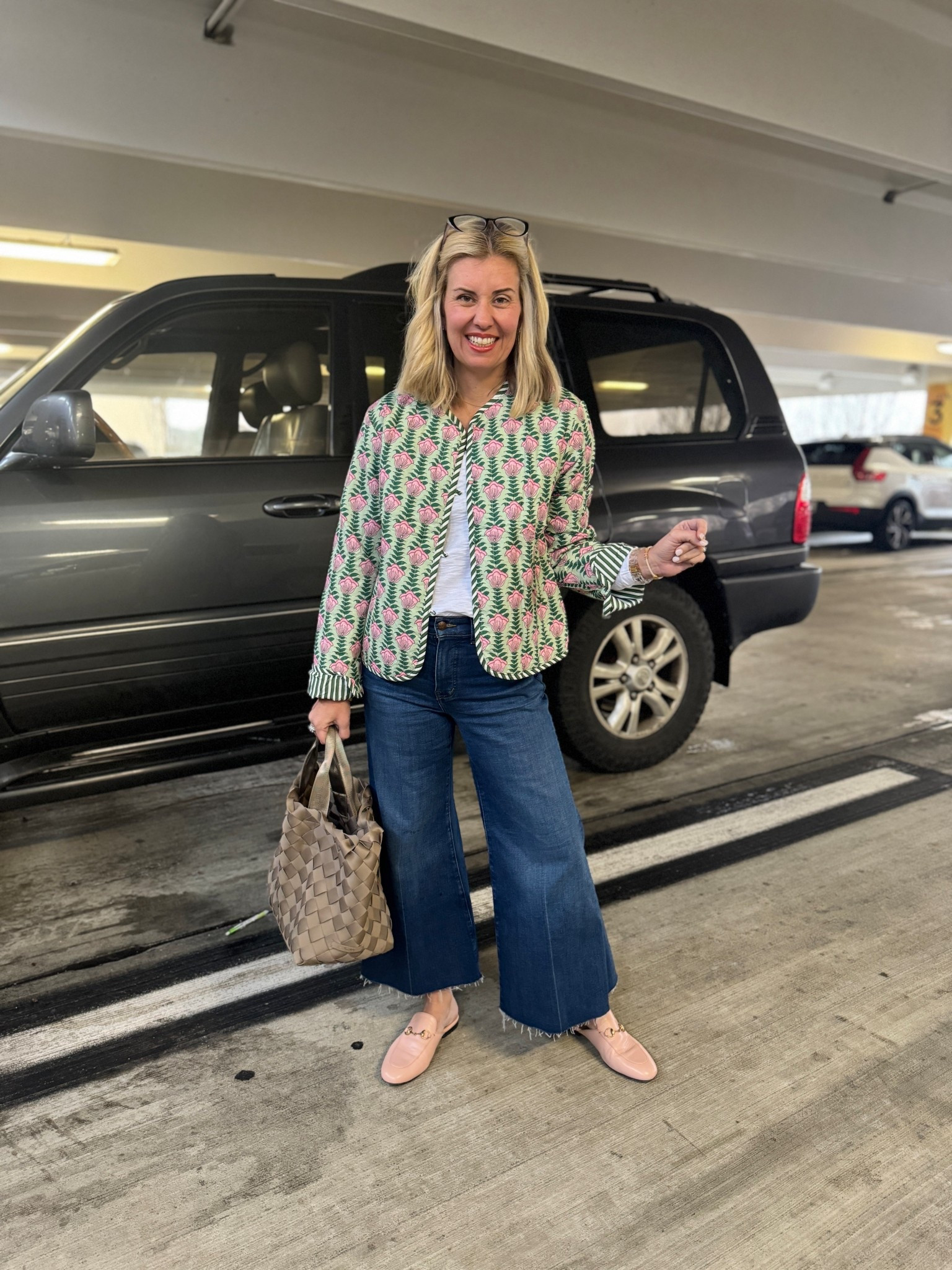 Perfect lightweight jacket from the zon! Grab my jeans on major sale! The Lilla P white tee is and will always be a staple in my closet!!! 
Hero item- Xs Lilla P tee CMLP15 for 15% off
flared wide jeans 26petite 
S jacket
Slides - 38

#LTKMostLoved #LTKStyleTip

#LTKPetite #LTKSaleAlert #LTKOver40