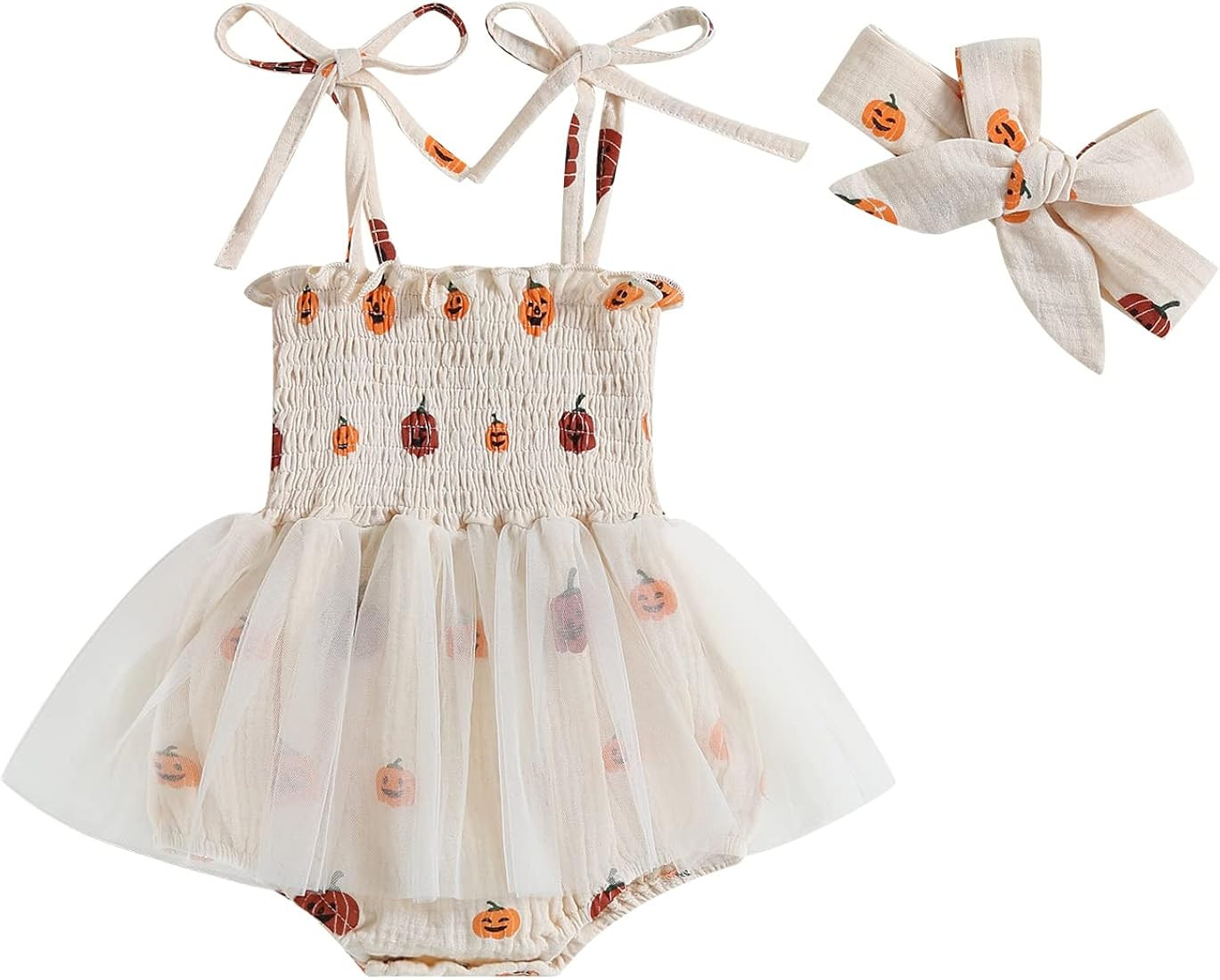 FYBITBO Baby Girl Football Outfit Newborn Romper Dress Football Sleeveless Strap Rompers Tulle Bo... | Amazon (US)