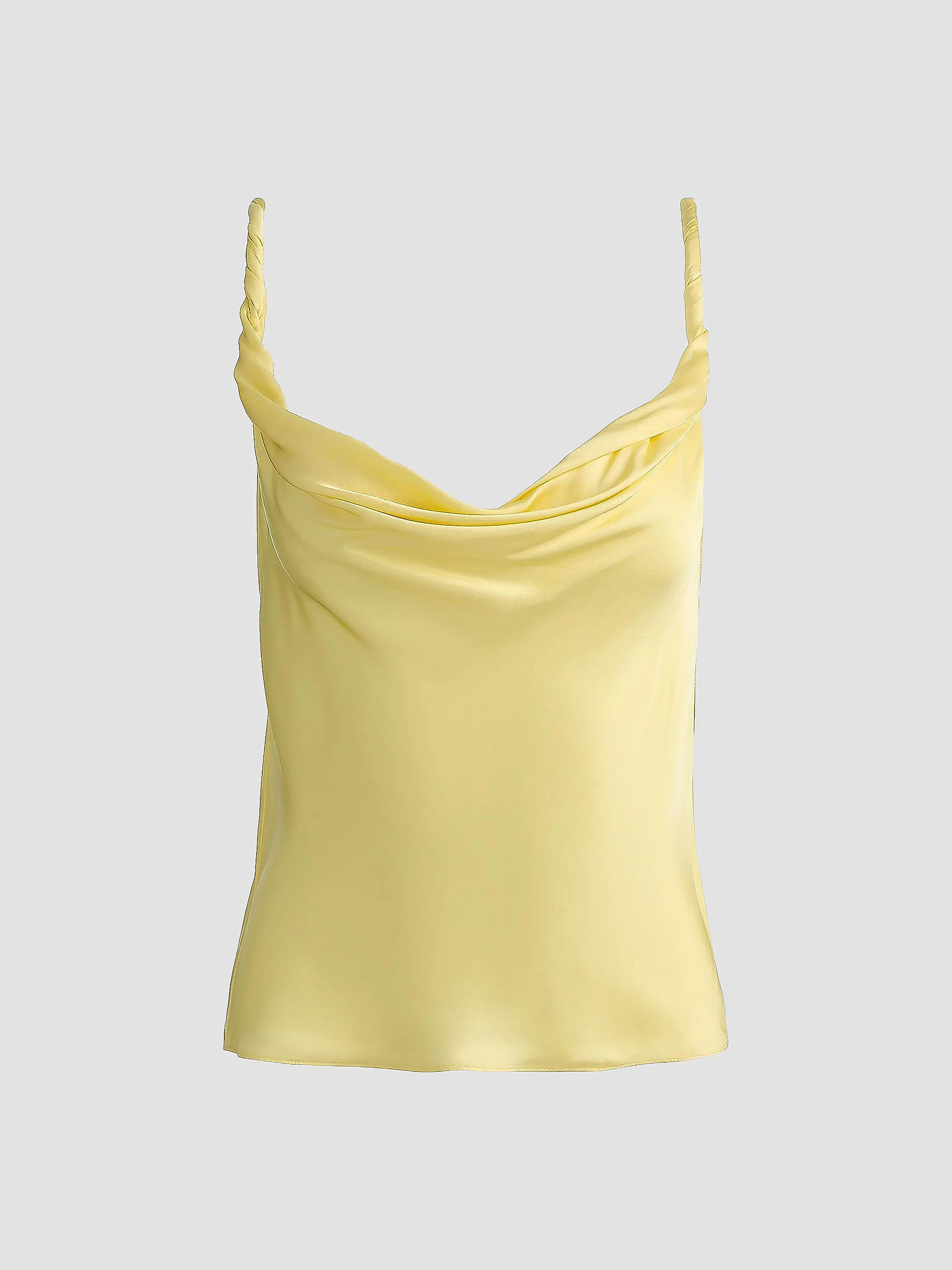 ALICE + OLIVIA Monique Satin Twist-Strap Tank | Saks Fifth Avenue | Saks Fifth Avenue