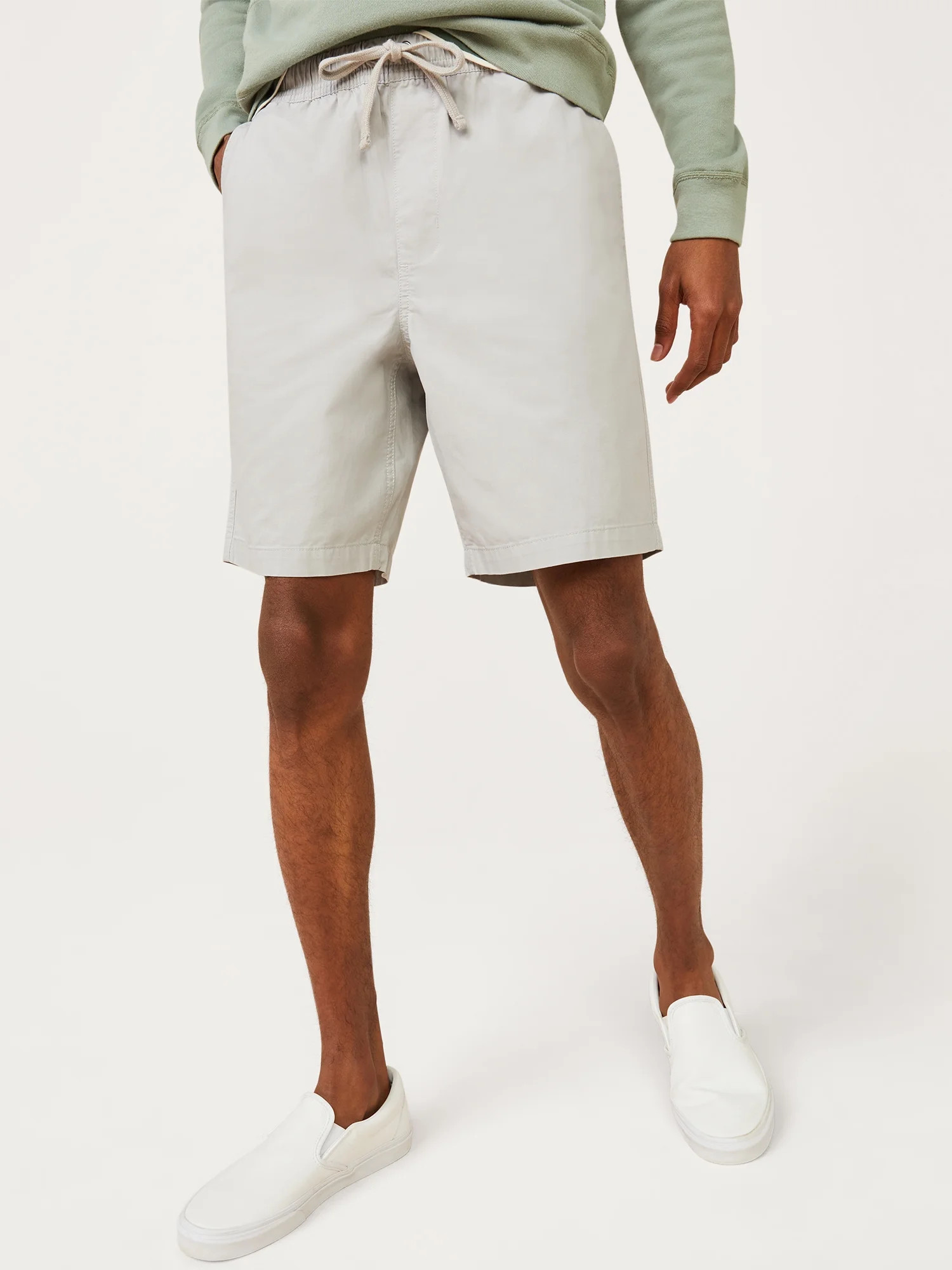 Free Assembly Men's 9" E-Waist Utility Shorts | Walmart (US)