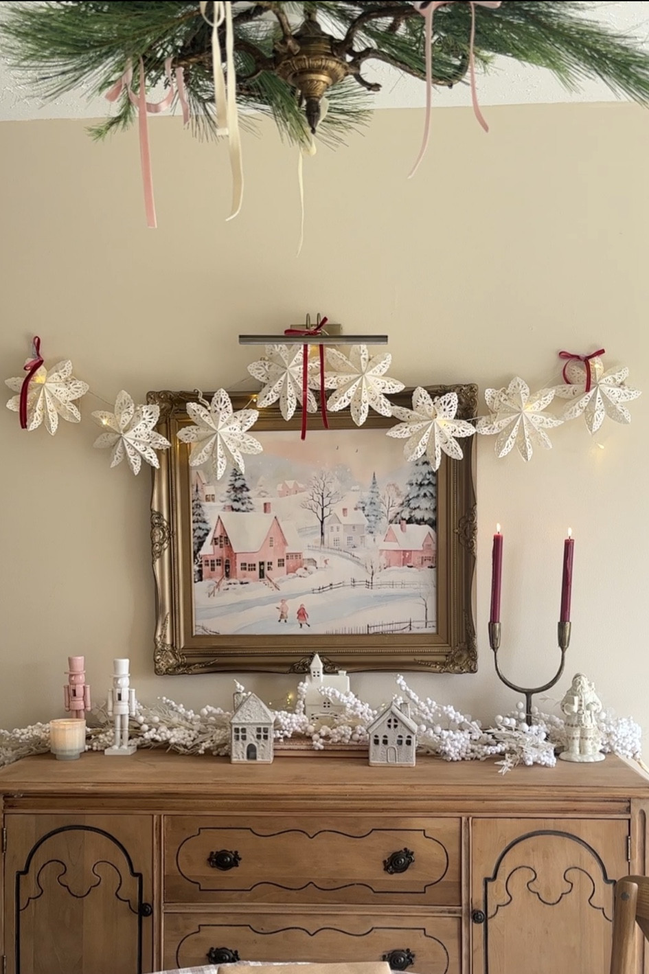 Another view from our cozy Christmas home 💕 sharing another of my fav paper garlands from World Market 

#LTKSeasonal #LTKHoliday #LTKHome