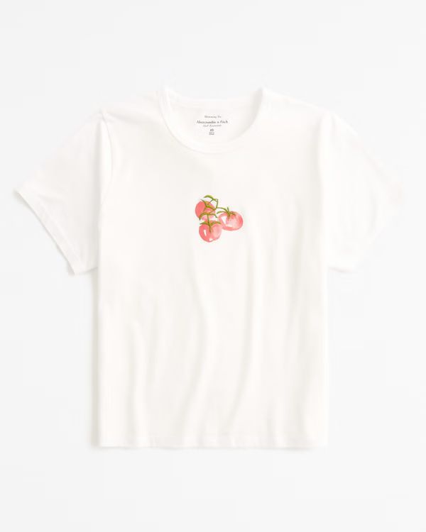 Women's Short-Sleeve Tomatoes Graphic Skimming Tee | Women's Tops | Abercrombie.com | Abercrombie & Fitch (US)