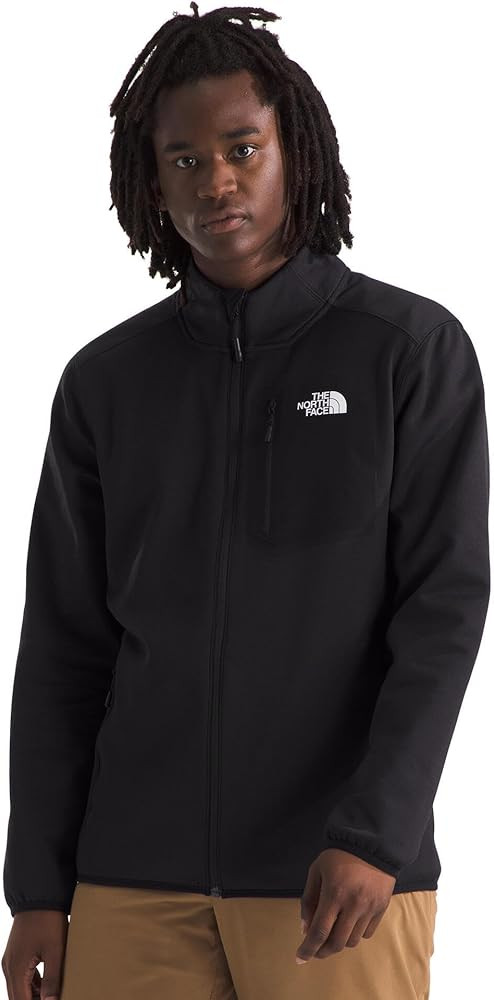 THE NORTH FACE Men's Crest Full Zip Jacket | Water Repellent Fleece Coat, Double Layer Stand Coll... | Amazon (US)