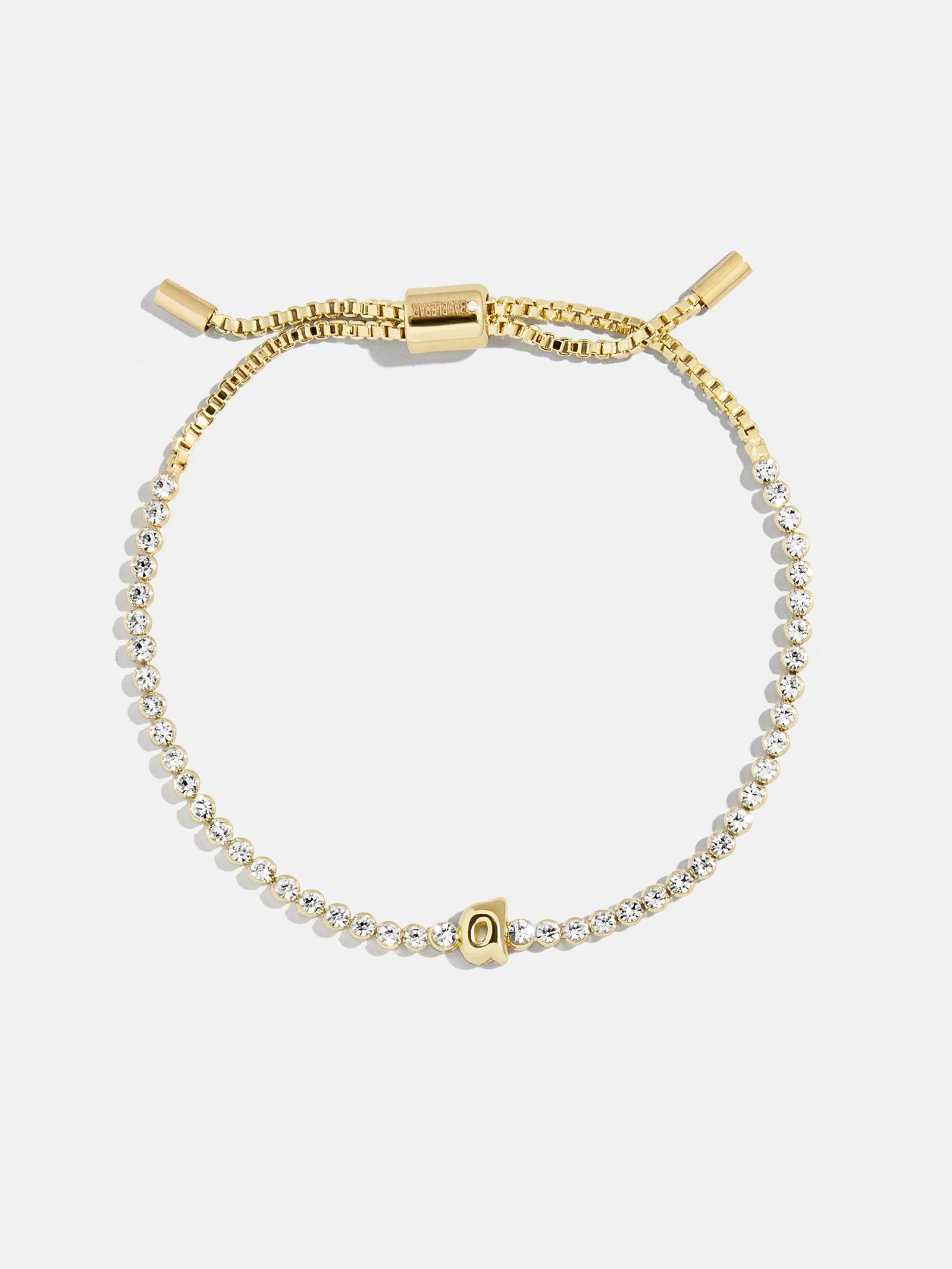 Bubble Initial Custom Tennis Bracelet - Tennis Bracelet | BaubleBar (US)