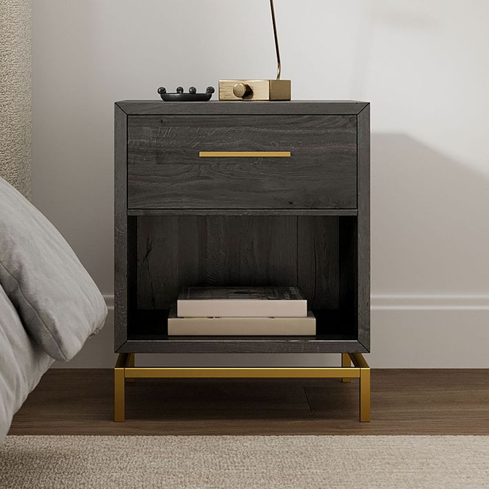 Alexa Burnished Nightstand (20") | West Elm (US)