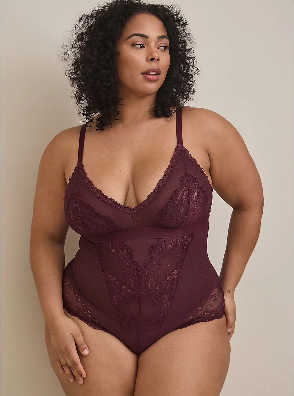 Dot And Lace Bodysuit | Torrid (US & Canada)