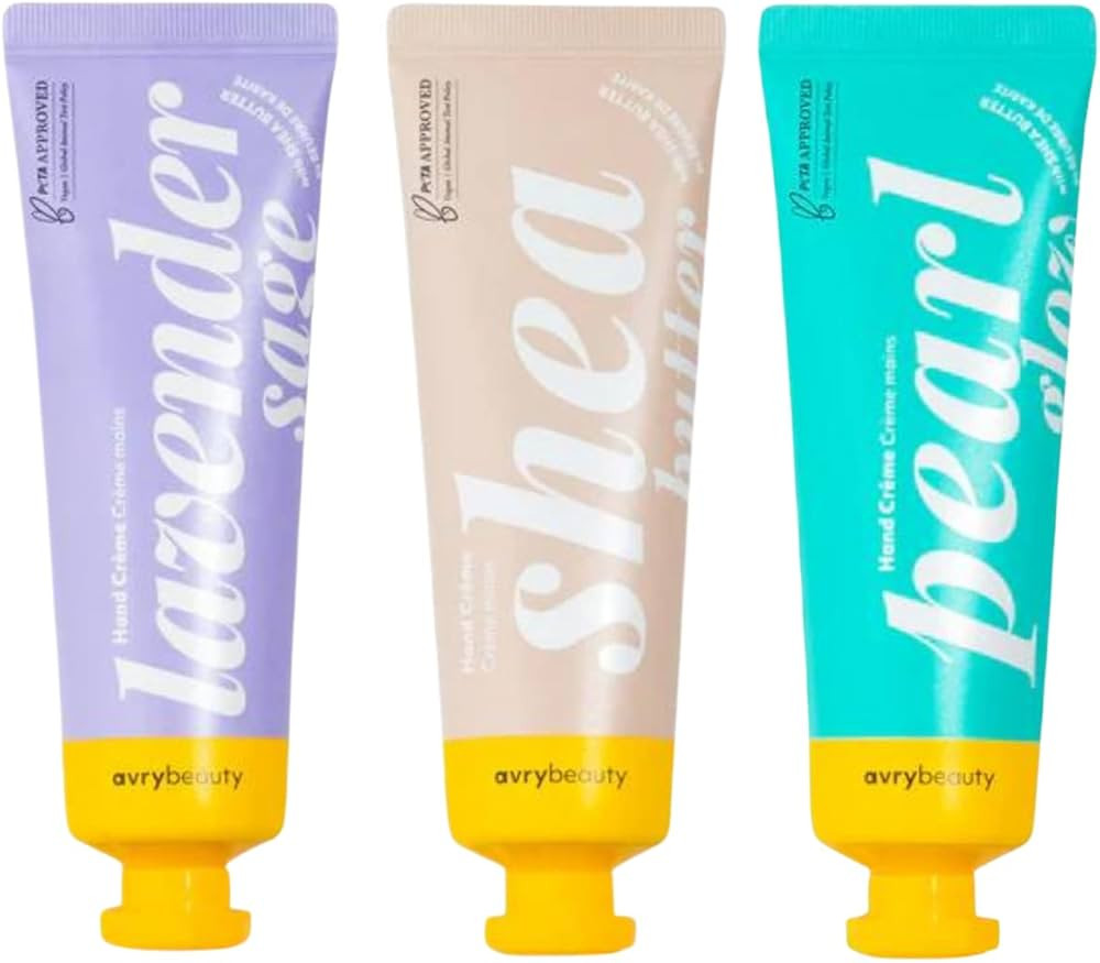 AvryBeauty Shea Butter Trio Set 1.5 oz. - 3 Pack, Shea Butter Lotion for Dry Skin, Vegan Hand Cre... | Amazon (US)