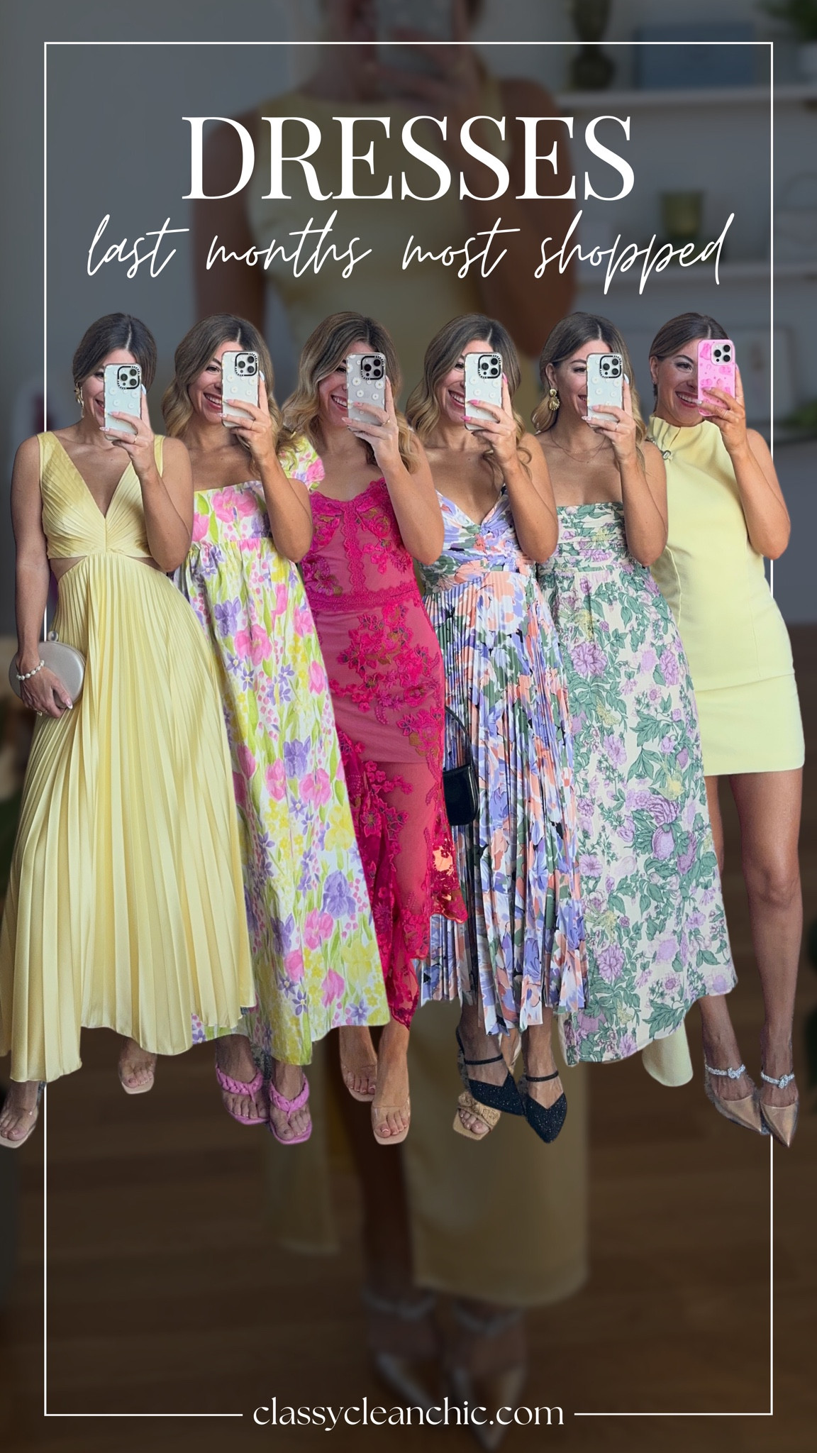 Last months most shopped dresses! Wedding guest dresses special occasion dresses in my usual size small/2 
Dibs code: Emerson (good life gold & strawberry summer)
Loving tan: emerson 


#LTKParties #LTKSeasonal #LTKWedding