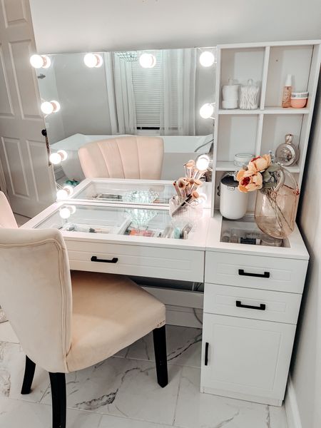 Make up vanity from amazon. I love how this turned out so much space, glass top to see your products, and shelf, so much space for my beauty products. 





Lounge set 
Spring  fashion 
Spring  outfit 
Spring style
Travel outfits 
Valentine’s Day 
Work outfit 
Resort wear 
Bedding 

#LTKstyletip #LTKbeauty #LTKSeasonal