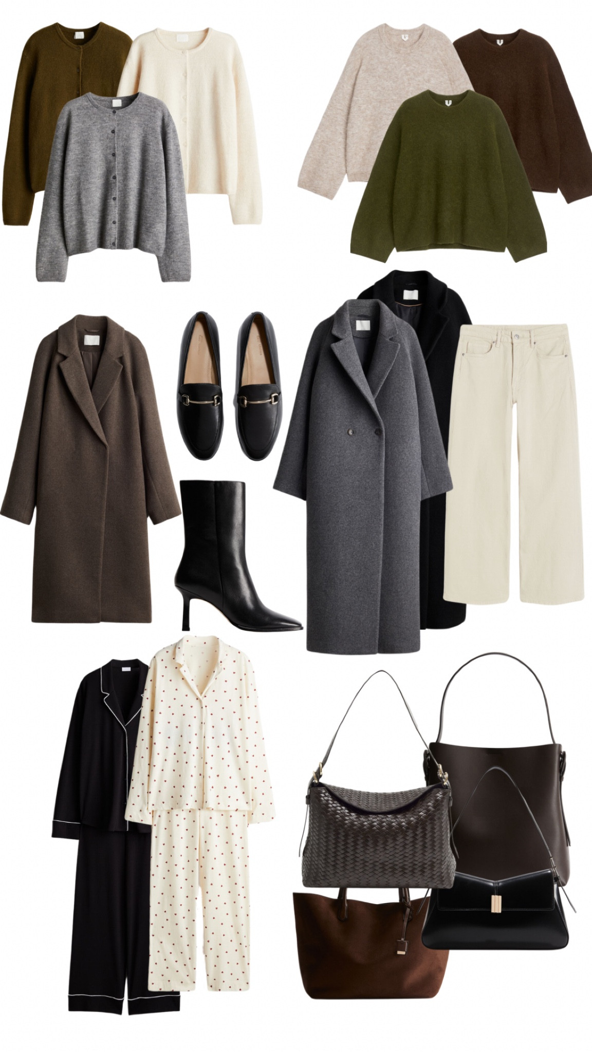 h&m black friday pre access sale members, petite wide leg jeans, cream jeans, wool coat, alpaca wool jumper, leather loafers, leather bag, suede tote, love heart pyjamas, cosy pyjamas 

#LTKfindsunder50 #LTKeurope #LTKSeasonal