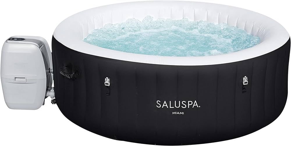 Bestway Miami SaluSpa 2 to 4 Person Inflatable Round Outdoor Hot Tub Spa with 140 Soothing AirJet... | Amazon (US)