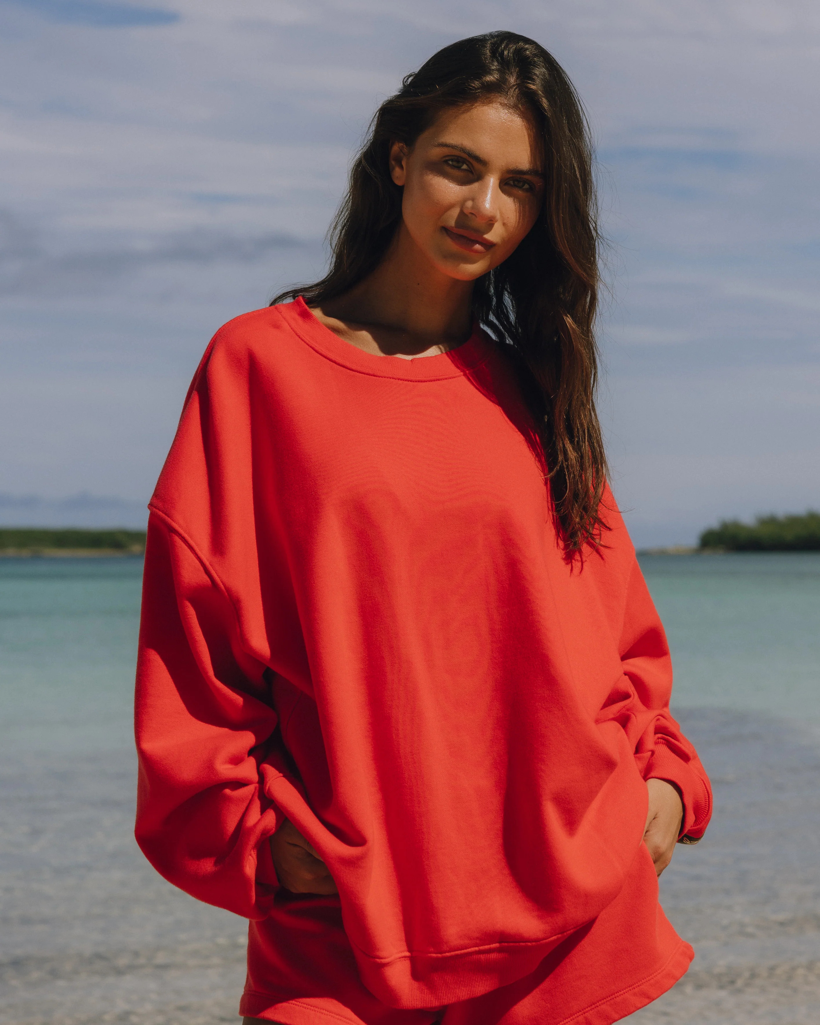 Unisex Oversized Crew - Heart | Daily Drills LLC