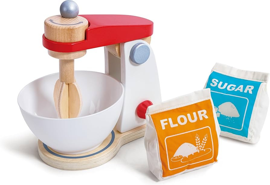 Hape Wooden Mighty Mixer Kitchen Plaset| Educational Pretend Play Baking Mixer Toy Kitchen for Pr... | Amazon (US)