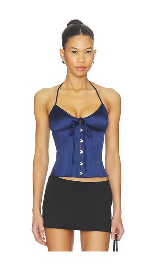 GUIZIO Marini Corset in Navy. - size S | Revolve Clothing (Global)