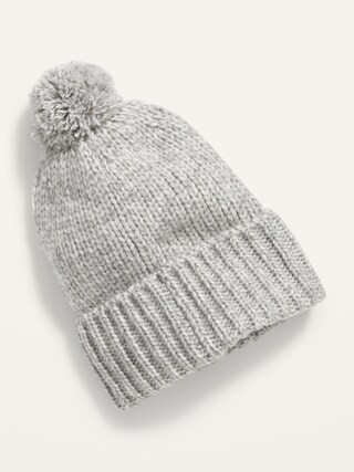 Cozy Pom-Pom Sweater Beanie for Women | Old Navy (US)