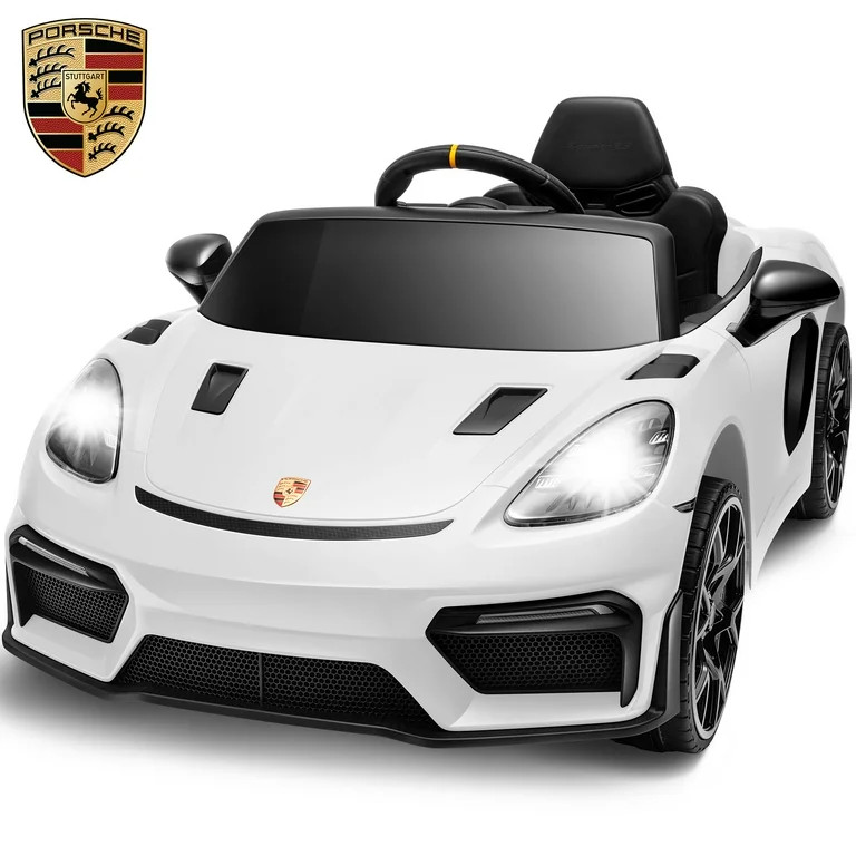 Porsche 718 12V Powered Ride on Toys, Kids Ride on Cars Sports Car with Remote Control, 4 Wheel S... | Walmart (US)