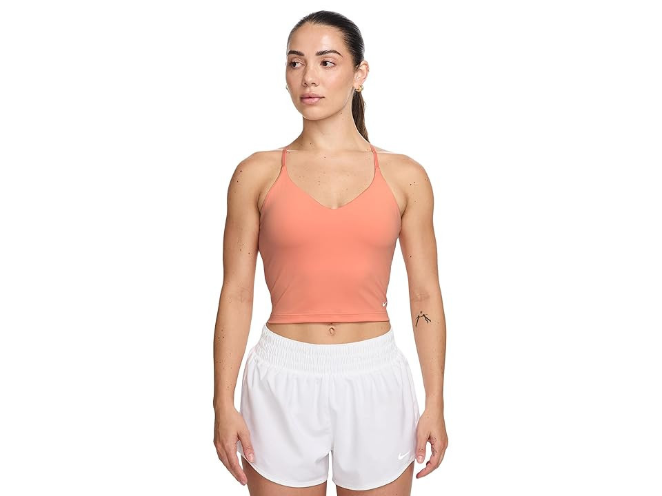 Nike Indy Bra Tank Top Women's Bra Apricot Agate/White : LG (US 12-14), Polyester/Spandex | Zappos