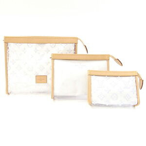 Louis Vuitton Trio Poche Toilette Pouch tanned leather Travel Logo | Poshmark