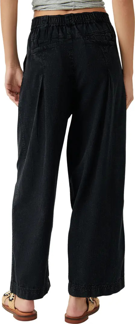 Lotta Love Pleated Wide Leg Cotton Pants | Nordstrom