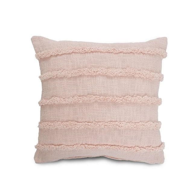 Ox Bay Pearl Blush 20 In. Over Tufted Solid Throw Pillow | Walmart (US)