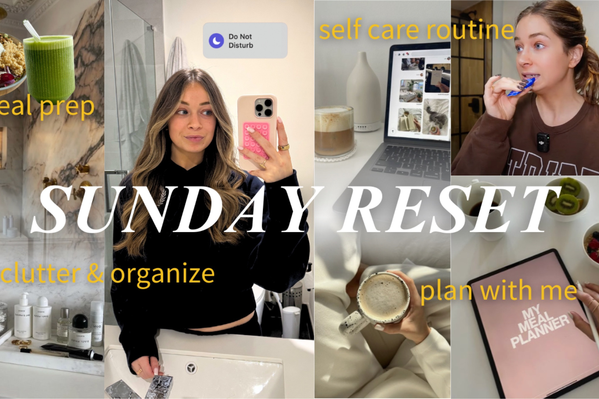 All products from my Sunday Reset