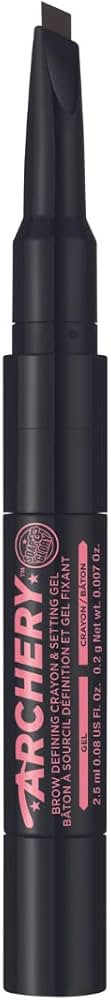 Soap & Glory Archery 2-In-1 Sculpting Eyebrow Crayon & Setting Gel, Dark Brown - Double Ended Eye... | Amazon (US)