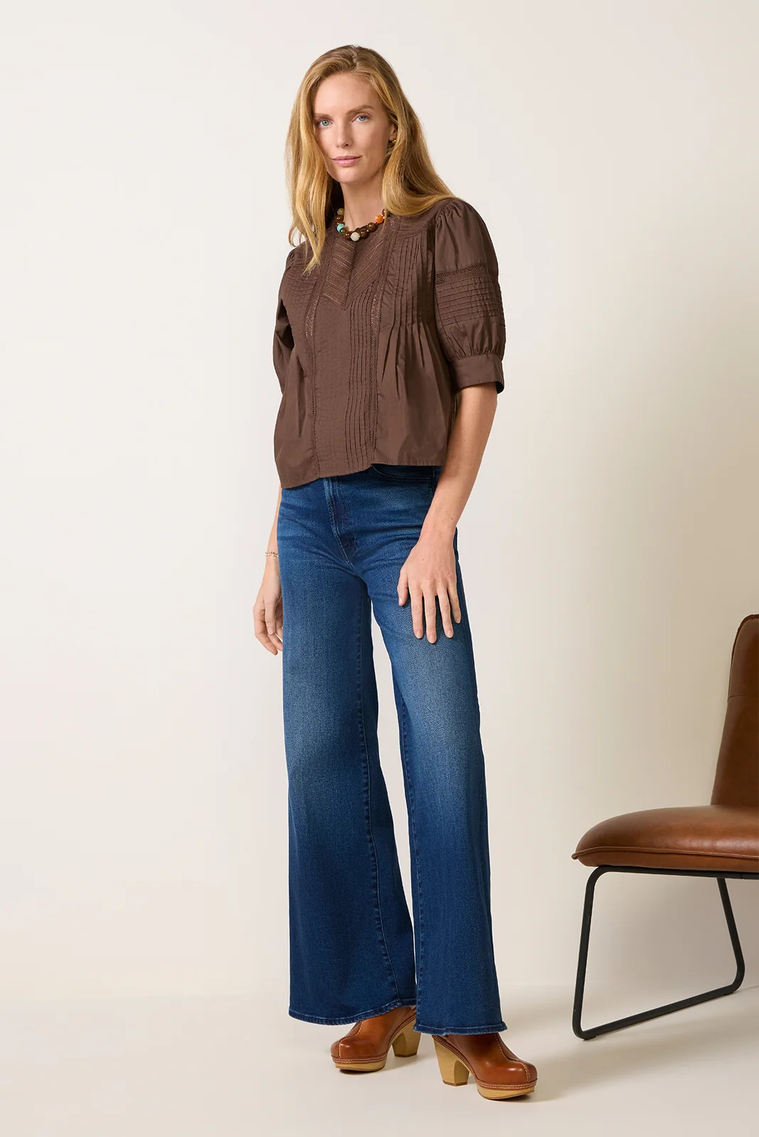 MOTHER Women's The Hustler Roller Sneak Jeans, Size 27, Blue | Evereve