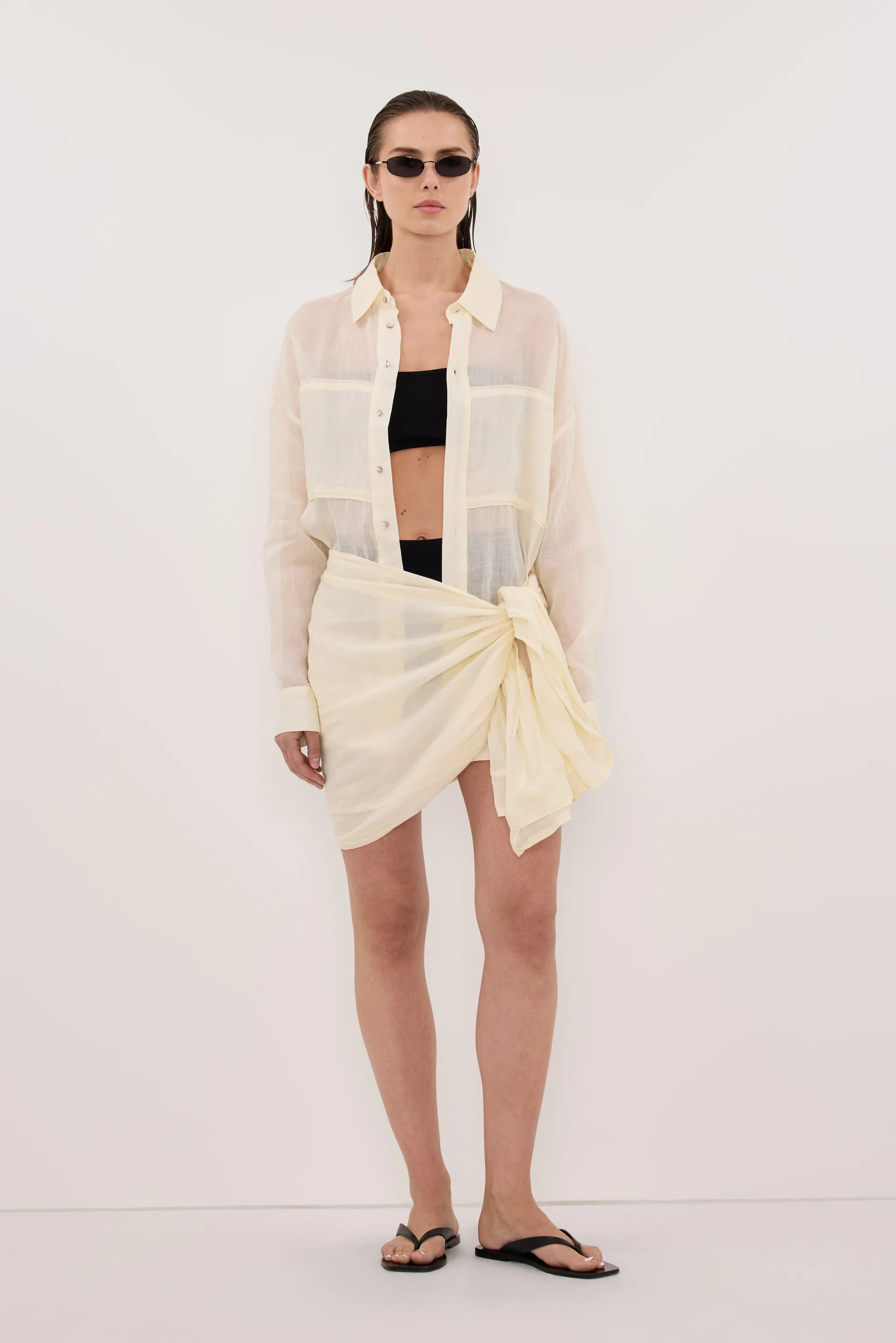 TROPEZ STRAW RAMIE SARONG | DISSH